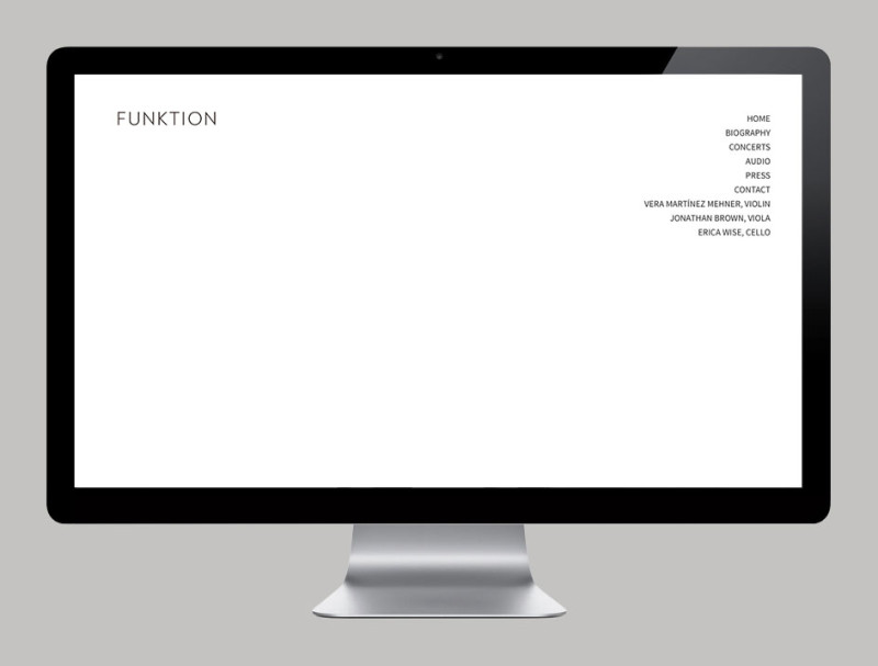 Diseño Web y logotipo por KUINI Estudio para Funktion