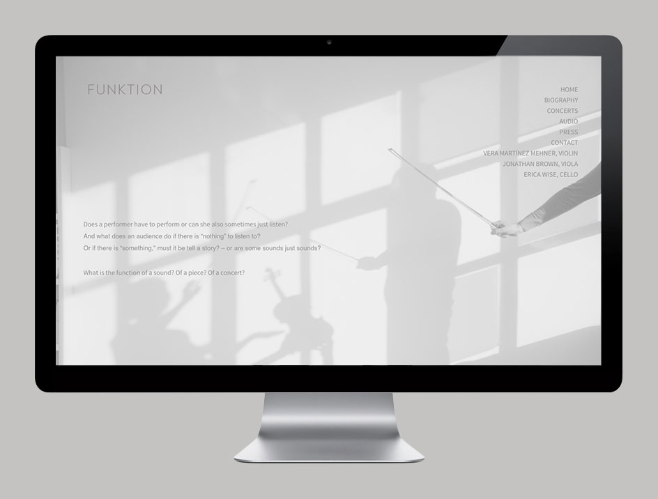 Diseño Web y logotipo por KUINI Estudio para Funktion