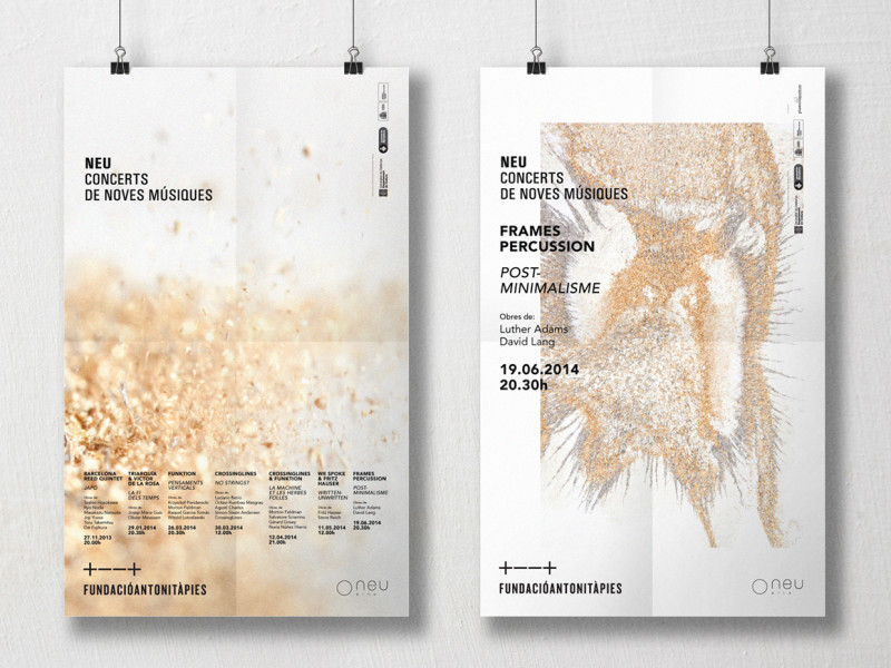 Diseño gráfico, fotografía Ana Madrid. Ciclo de conciertos música clásica. Neu music